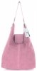 Bőr táska shopper bag Vittoria Gotti púderrózsaszín V3292C